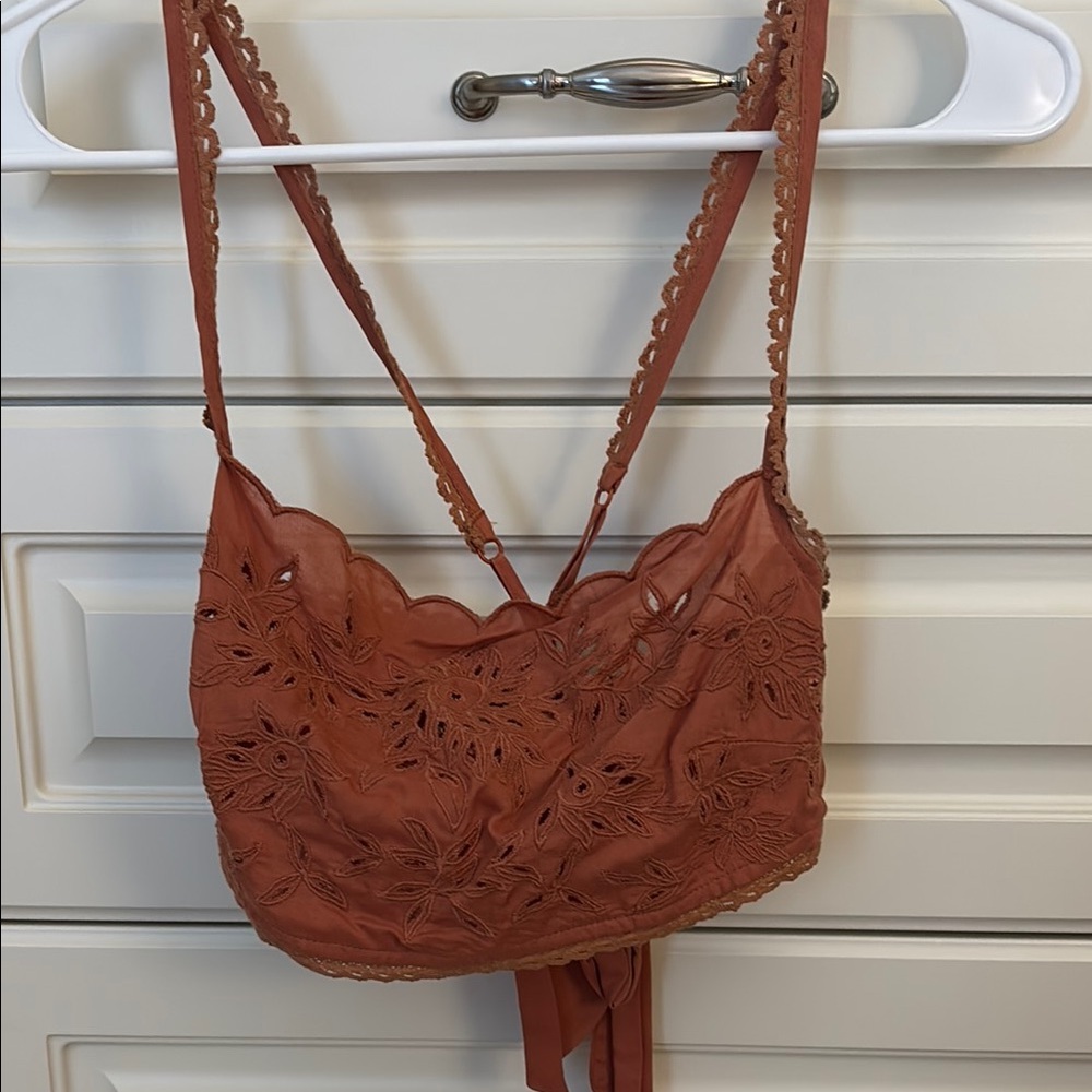 Free People Pink/Tan Bra Top